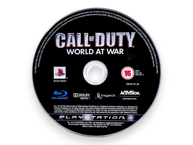 Call of Duty: World at War (PS3) Disc Only Carousel 1