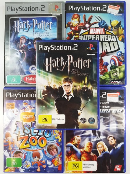 PS2 Games Harry Potter, Fantastic 4, Marvel Super Hero, Astro Zoo - $1 No Res! Carousel 1