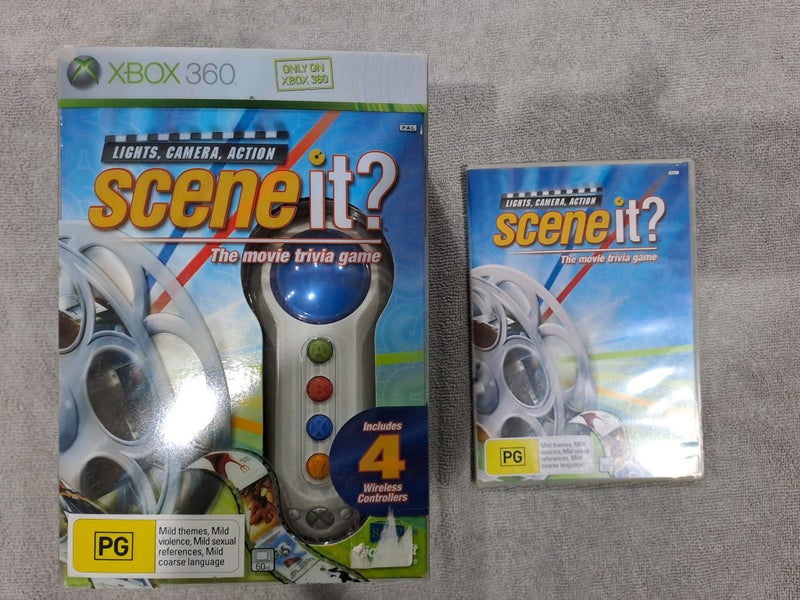 Scene it? The Movie Trivia Game and 4 Wireless controllers- Xbox 360 Carousel 9