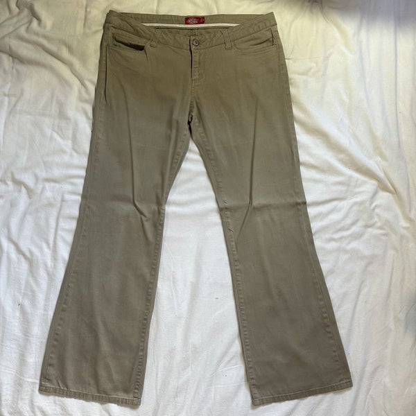 Dickies Women's Bootcut Work Pants Size 16 | Cotton Blend | Khaki image 3