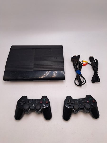 * 500GB Super Slim PS3 Console w/ 2 Controllers & Cables! * Carousel 1