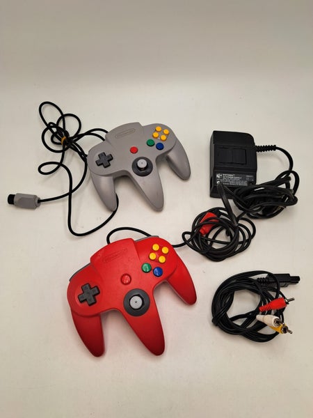 * N64 Nintendo 64 Console w/ 2 Controllers & Cables! * Carousel 4