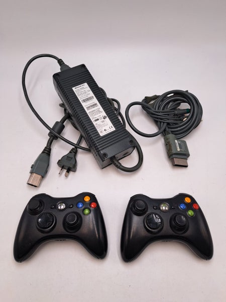 * 120GB Xbox 360 Console w/ 2 Controllers & Cables! * Carousel 5