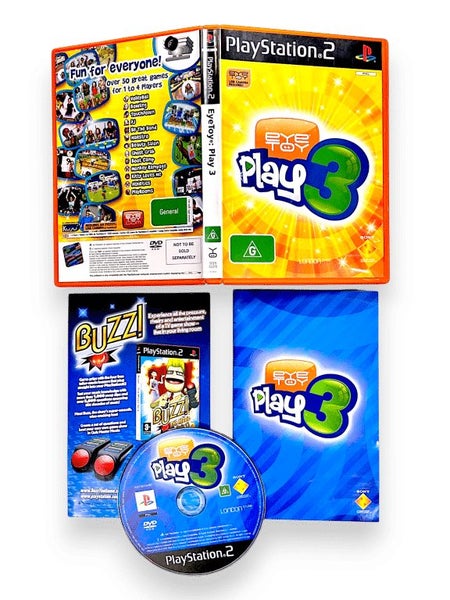 EyeToy: Play 3 (PS2) *MINT COMPLETE* Carousel 1
