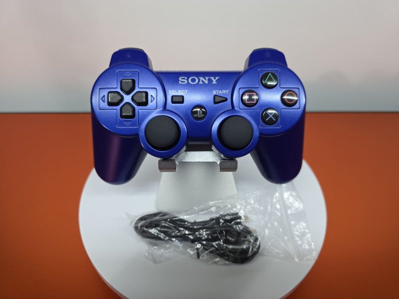 Official Sony PS3 DualShock 3 Wireless Controller with Brand New Charging Cable Carousel 1