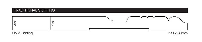No.2 Skirting - 230x18mm Carousel 1