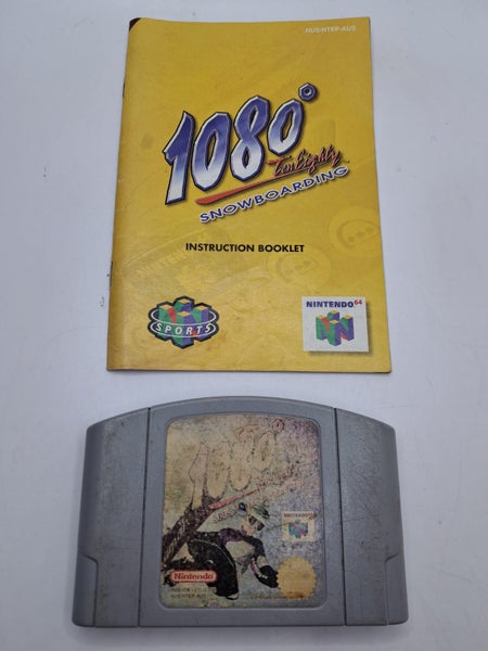 * -N64- 1080 Ten Eighty Snowboarding w/ Booklet! * Carousel 1