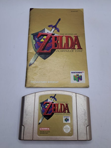 * -N64- The Legend of Zelda Ocarina of Time w/ Booklet! * Carousel 1