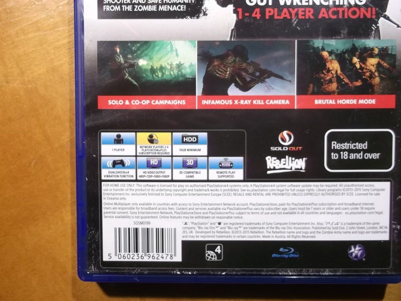 Zombie Army Trilogy - PS4 Game - Excellent Condition Carousel 4