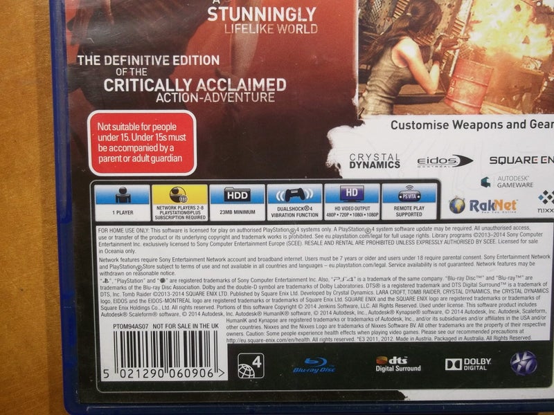 Tomb Raider Definitive Edition - PS4 Game - VG Condition Carousel 4