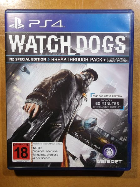 Watch Dogs NZ Special Edition - PS4 Game - Excellent Condition Carousel 1