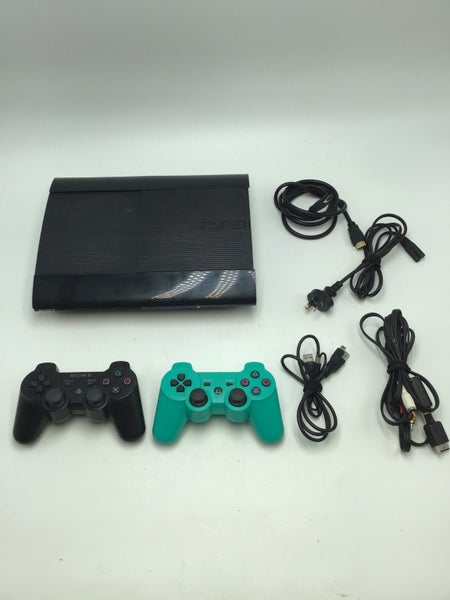 * 500GB Super Slim PS3 Console w/ 2 Controllers & Cables! * Carousel 1