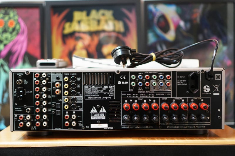 Denon AVR-1707 Vintage Powerful Amplifier & Receiver with Remote & Manual Carousel 8