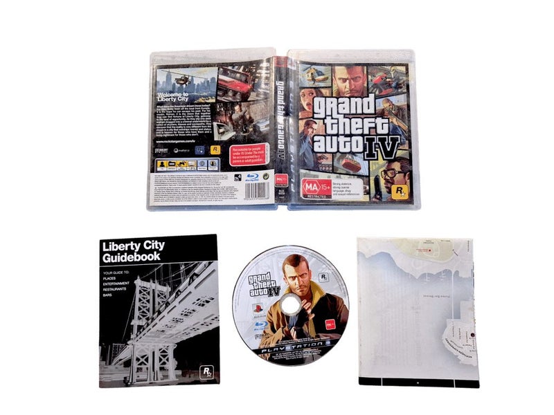 Grand Theft Auto IV (PS3) *COMPLETE w/ MAP[ + MANUAL* Carousel 1