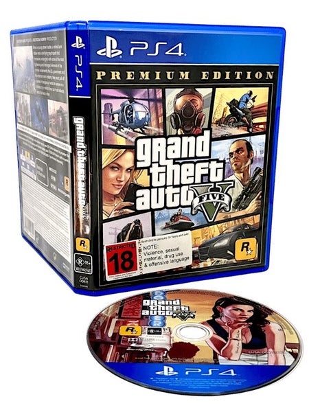 Grand Theft Auto 5 PREMIUM EDITION (PS4) No Manual / Map Carousel 1