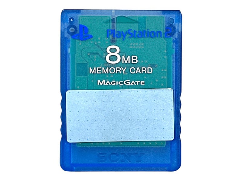 Genuine Sony PS2 8MB Memory Card (Translucent Blue) *EXCELLENT CONDITION* Carousel 1