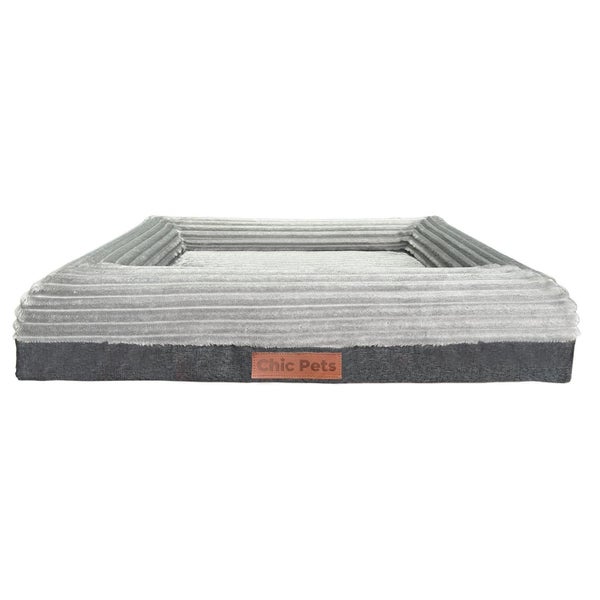 Plush Dog Bed Dark Grey L - Super Comfy Carousel 1