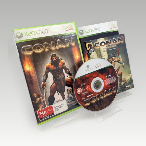 Xbox 360 • Conan + Comic Book • CIB Carousel 1