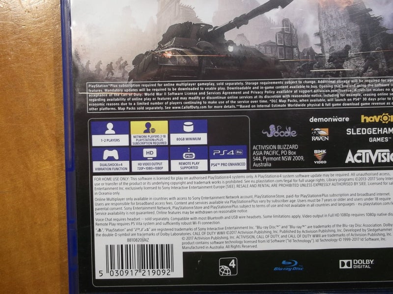 Call of Duty WWII - PS4 Game - Excellent Condition Carousel 4