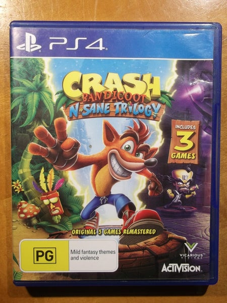 Crash Bandicoot N Sane Trilogy - PS4 Game - Gd Working Condition Carousel 1