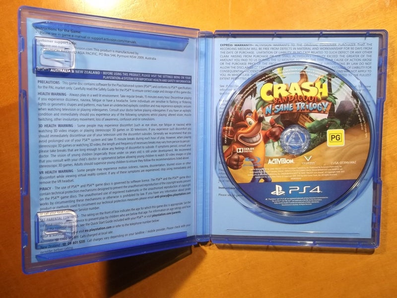Crash Bandicoot N Sane Trilogy - PS4 Game - Gd Working Condition Carousel 2