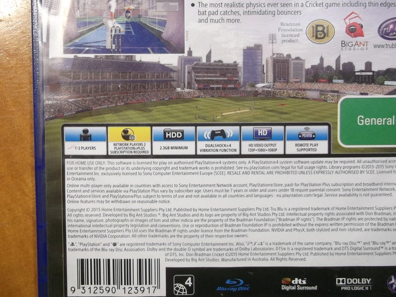 Don Bradman Cricket - PS4 Game - Excellent Condition Carousel 4