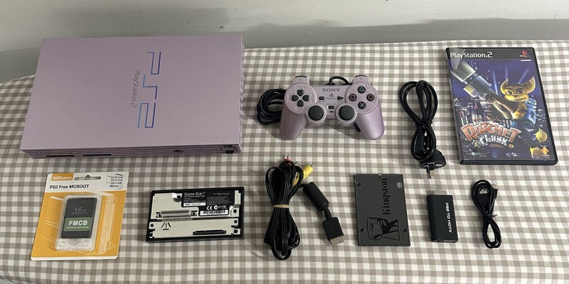 Sony PS2 (Sakura Pink) | 500GB HDD | FMCB | NZ Power Carousel 1