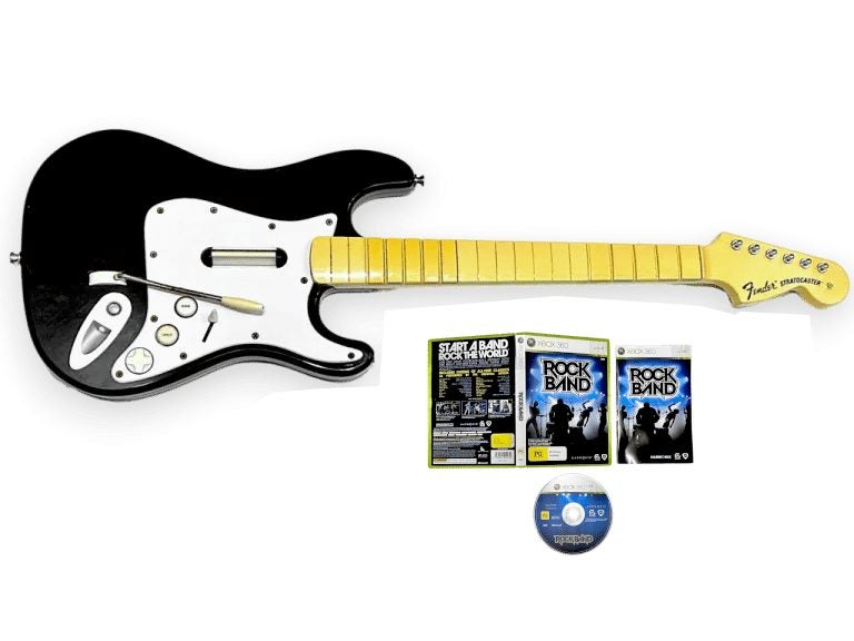 Genuine Rock Band Wireless Xbox 360 Guitar + Game BUNDLE Carousel 1