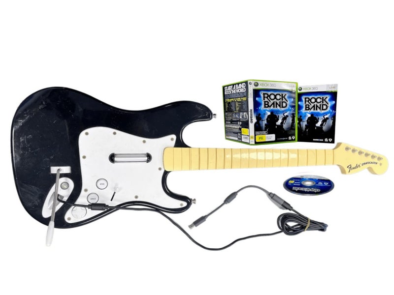 Genuine Rock Band Xbox 360 Guitar + Game BUNDLE Carousel 1