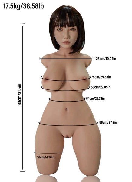 Kelly: Deepthroat Gel Breast Platinum Silicone Doll Torso Carousel 8