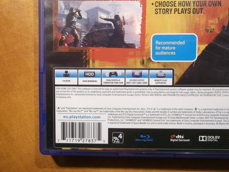 inFamous Second Son - PS4 Game - Excellent Condition Carousel 4