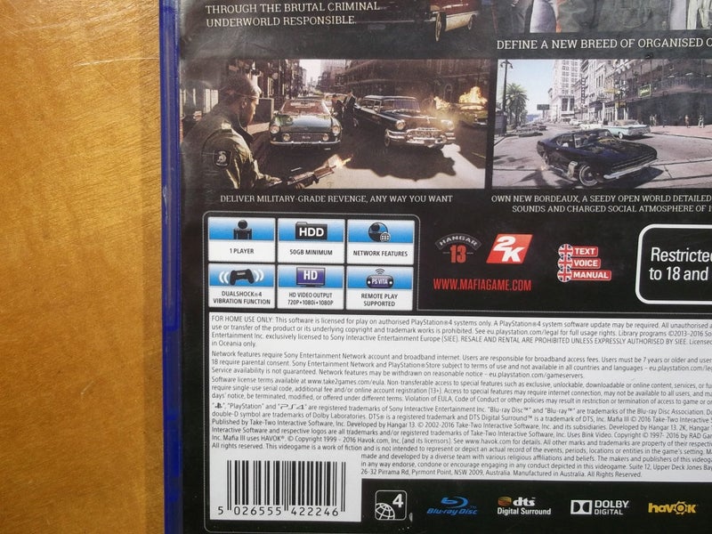 Mafia III Deluxe Edition - Has Map! - PS4 Game - Excellent Condition Carousel 5