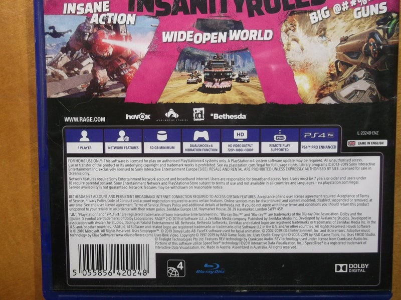 Rage 2 - PS4 Game - Excellent Condition Carousel 4