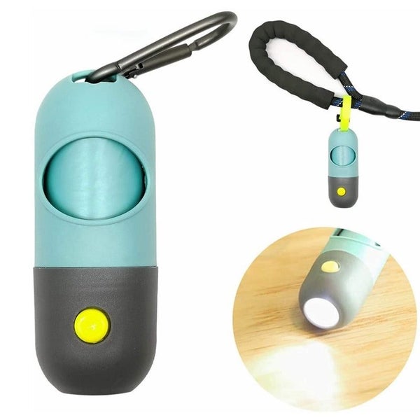 LED Poop Bag Dispenser with Flashlight Carousel 1