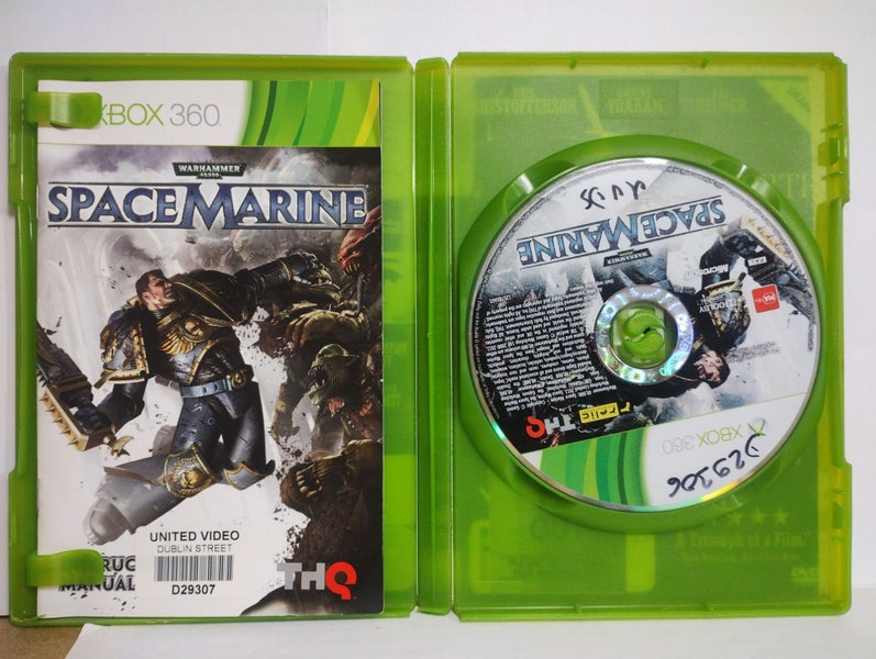 Warhammer 40000 Space Marine Xbox 360 Action Game Disc Manual Case Carousel 1