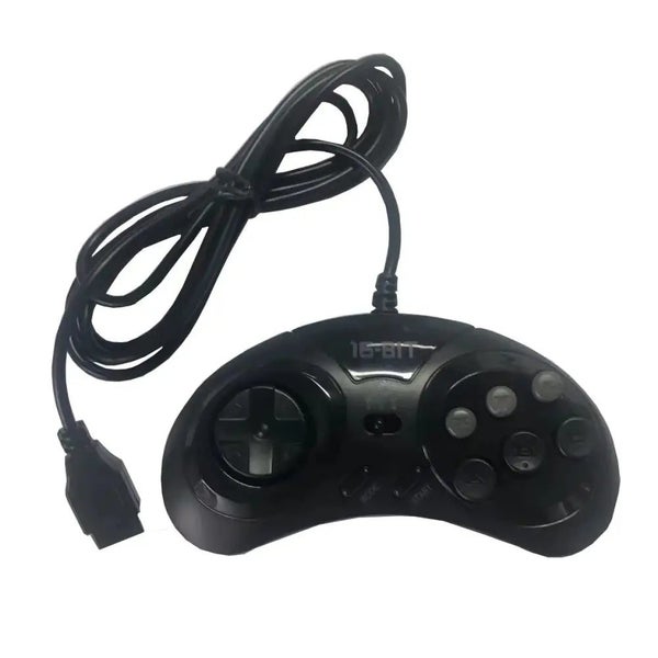 16-Bit SEGA Genesis 6-Button Gamepad - Mega Drive Controller Carousel 1
