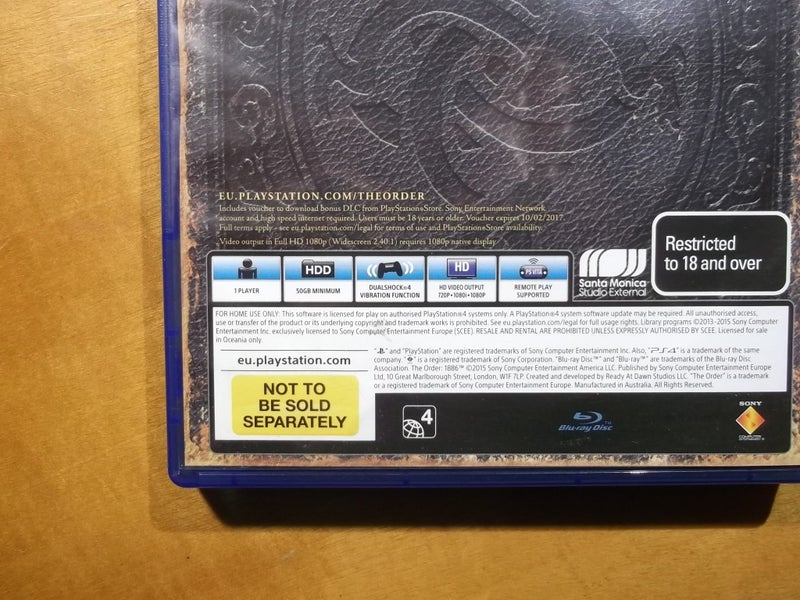 The Order - PS4 Game - Excellent Condition Carousel 4