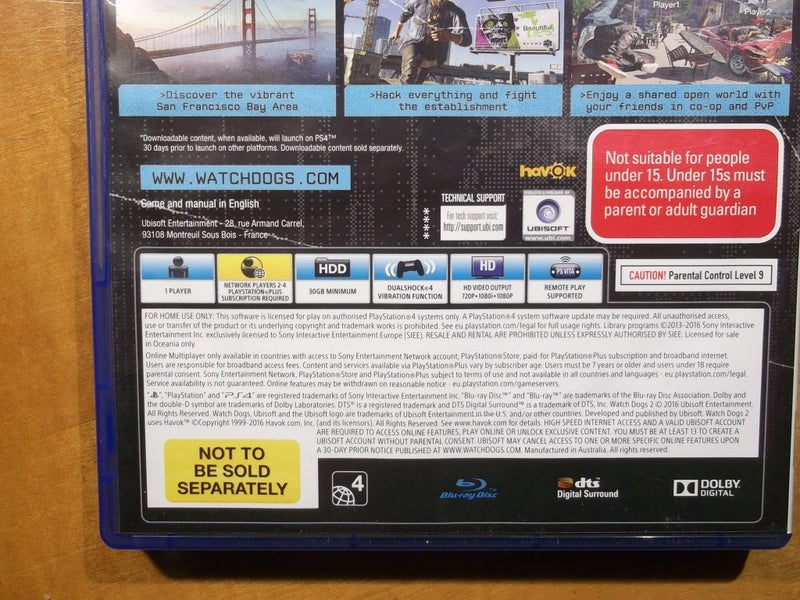 Watch Dogs 2 - PS4 Game - LIKE NEW Carousel 4