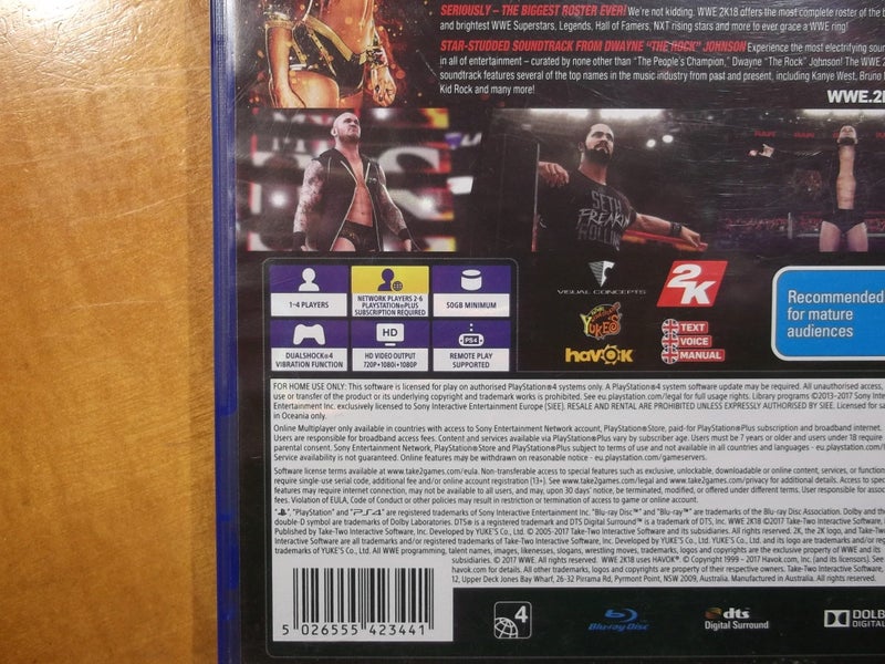 WWE 2K18 - PS4 Game - VG Condition Carousel 5