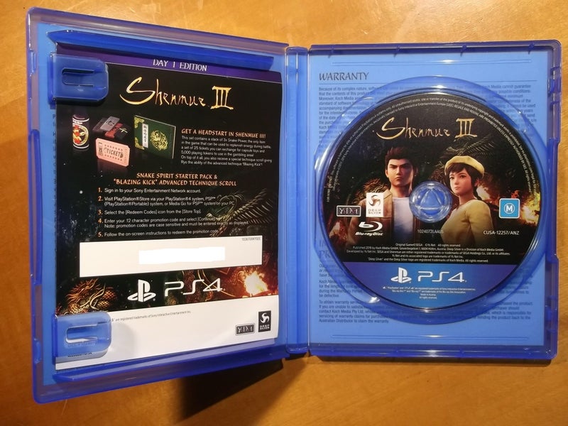 Shenmue III - Day 1 Edition - PS4 Game - Excellent Condition Carousel 2