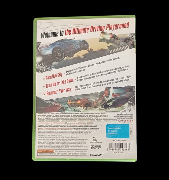 Burnout Paradise Xbox 360 *mint condition Carousel 3