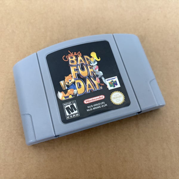 *$1 RESERVE* Conker's Bad Fur Day - Nintendo 64 Game (Auction No 145) Carousel 1