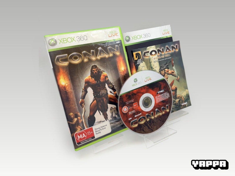 Xbox 360 • Conan + Comic Book • CIB Carousel 1