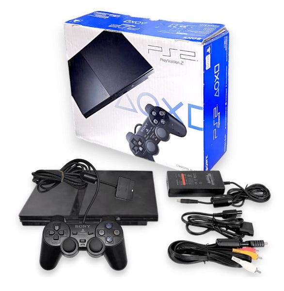 PS2 Slim Console Bundle + Controller & Cables (COMPLETE BOXED - EXCELLENT) Carousel 1