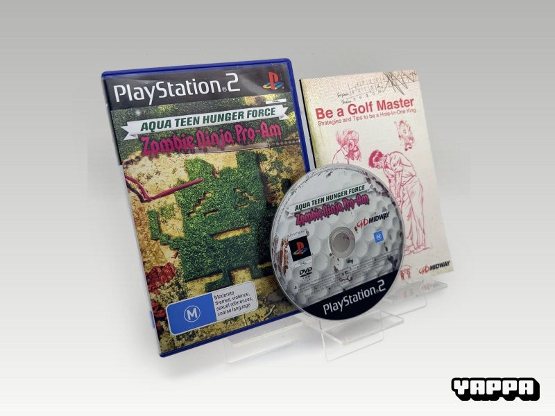 PS2 • Aqua Teen Hunger Force Zombie Ninja Pro-Am • CIB Carousel 1