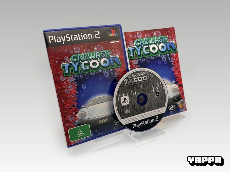 PS2 • Car Wash Tycoon Business Simulator • CIB Carousel 1