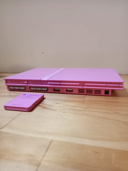 Ps2 pink slim console with memory card (model scph-77002) Carousel 2