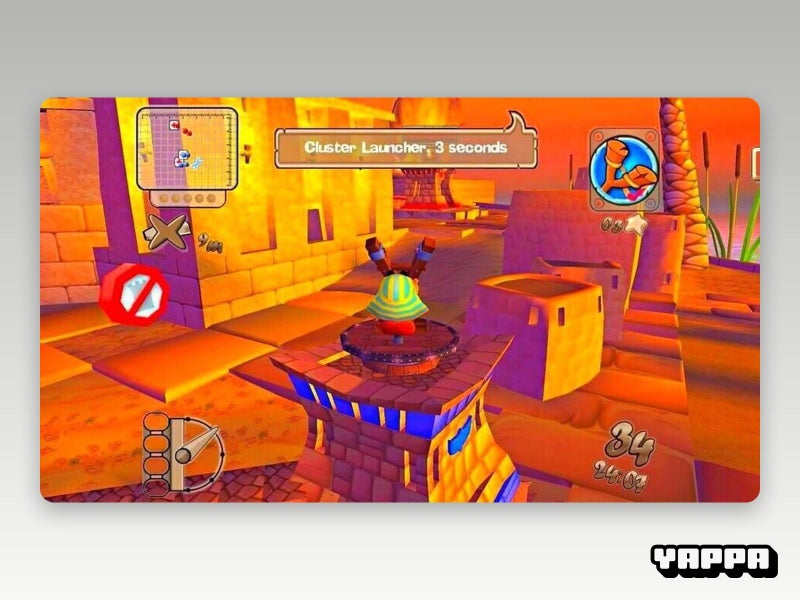 PS2 • Worms Forts: Under Siege • CIB Carousel 6