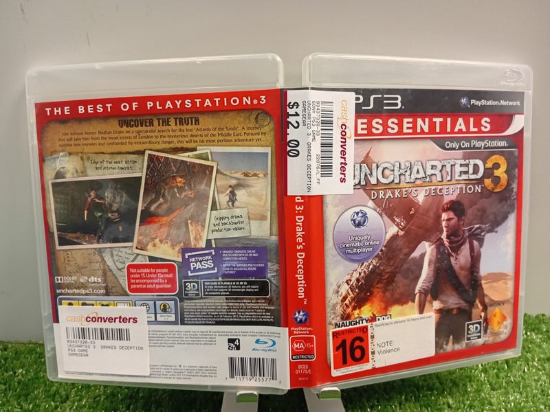 PS3 GAME UNCHARTED 3 DRAKES DECEPTION (B3437328-33) Carousel 1