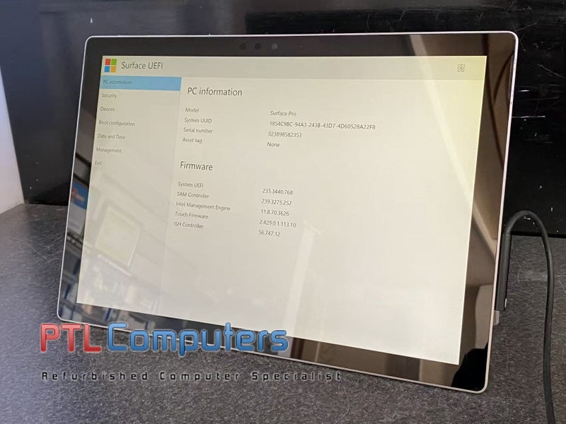 *$1 R* Microsoft Surface Pro 5 1807 Core i5-7300U 8GB 256GB SSD (Screen cracked) Carousel 1